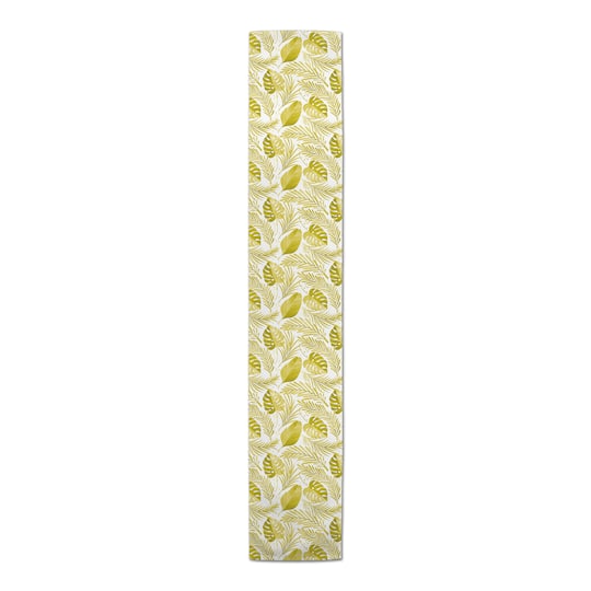 Yellow Coastal Leaves Table Runner